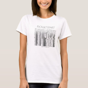 Milieu de blanc du T-shirt des femmes de fille de