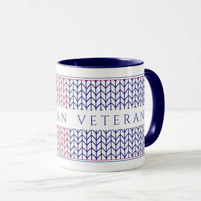 "MILITAIRE AMÉRICAIN" Mug Combo Marine (Devant droit)