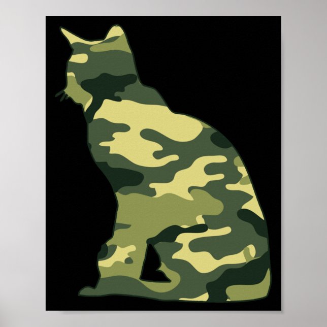 Militaire Camouflage Birman Impression Homme Chat  (Devant)