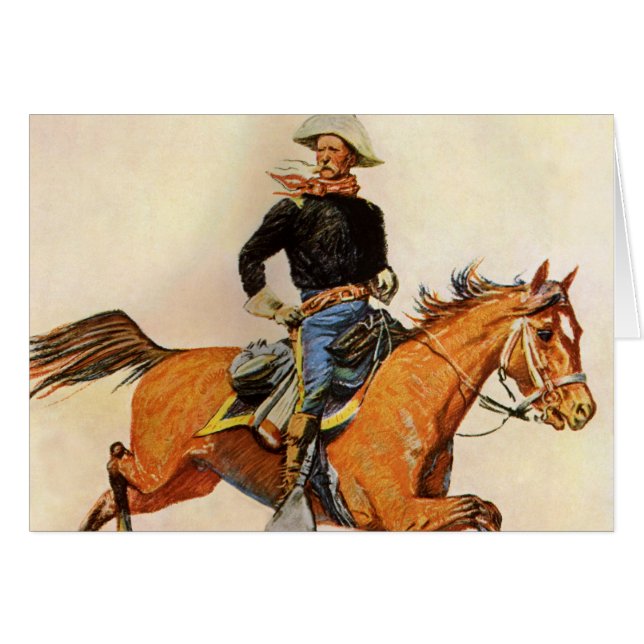 Militaire vintage, officier de cavalerie par Remin (Devant horizontal)