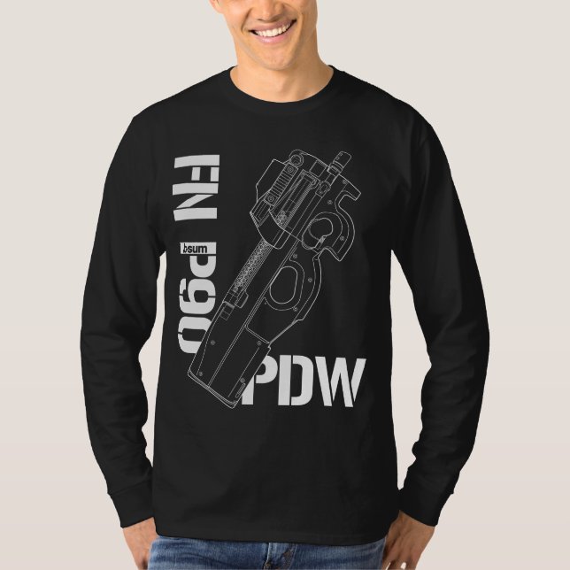 military t-shirts FN P90 PDW (Devant)