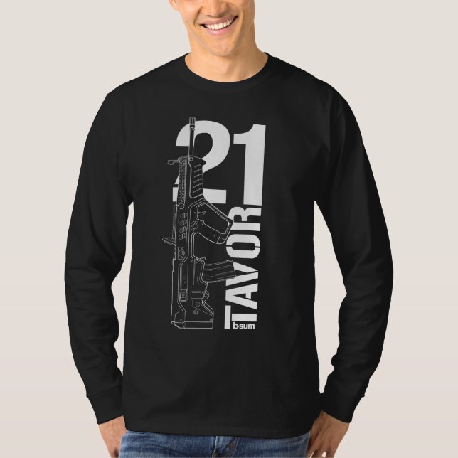 military t-shirts IWI Tavor21 Assault rifle (Devant)