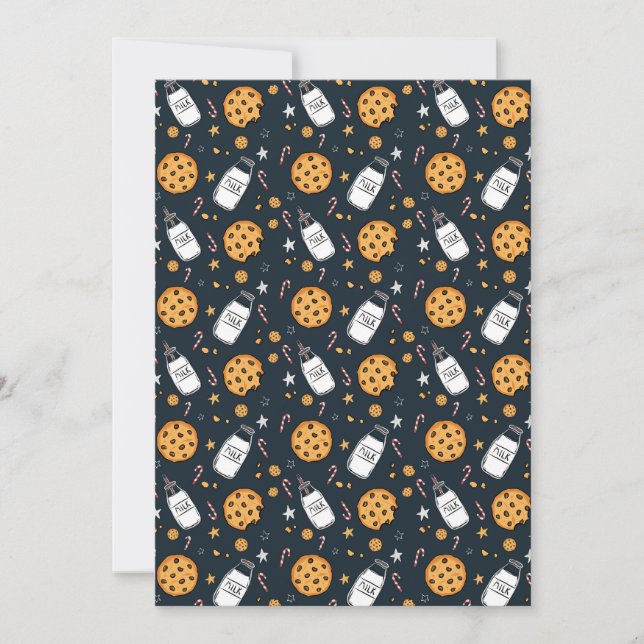 Milk and Cookies Holiday Invitation (Devant)