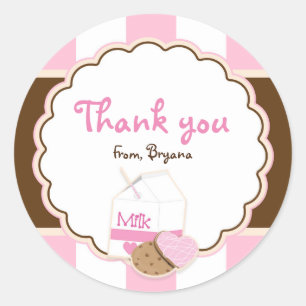Milk & Cookies Sticker rose Brown Anniversaire