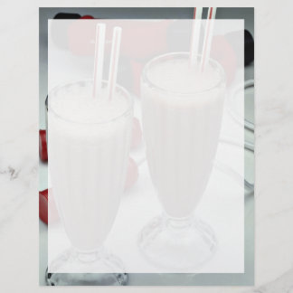 Milkshakes dans des tumeurs en verre