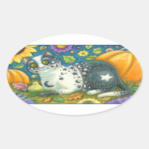 MILKYWAY HALLOWEEN MYSTIQUE CHAT STICKERS Oval