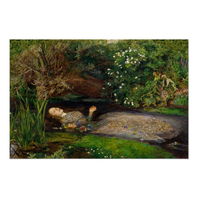 Millais Ophelia CC0497 Poster parfait (Devant)
