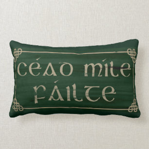 Mille irlandais Failte de Cead de coussin de