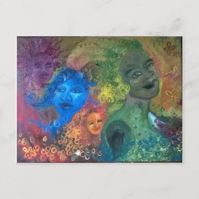 Mille Soeurs Rient Carte Postale (Devant)