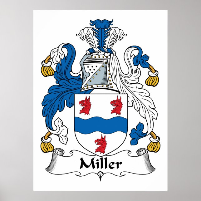 Miller Family Crest Poster (Devant)