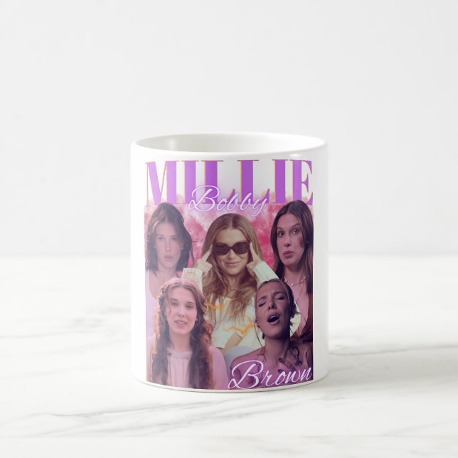 Millie Bobby Brown Aesthetic Collage Mug (Centre)