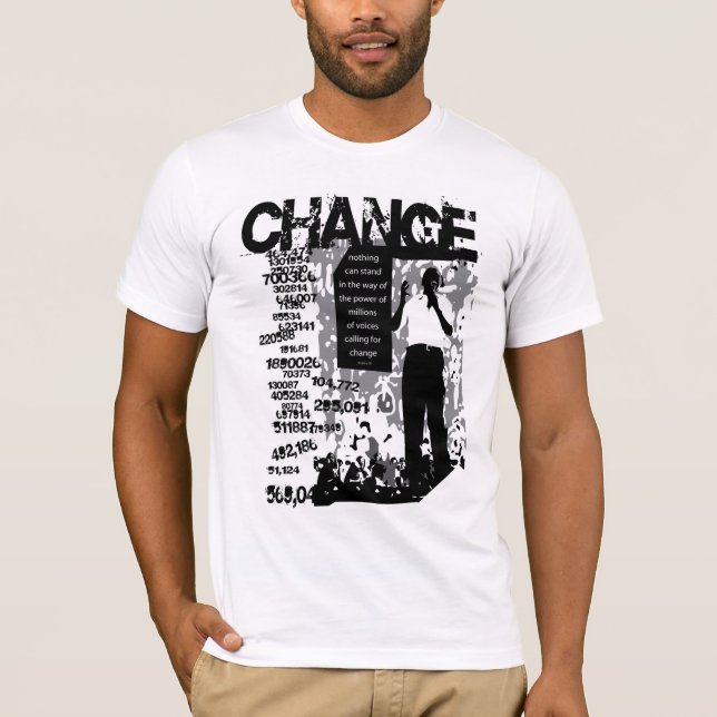 Millions d'Obama pour le T-shirt de CHANGEMENT (Devant)
