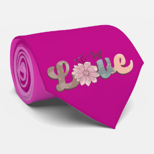 Milo Dale Love Flower Purple cravate Homme