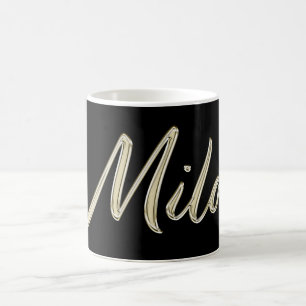 Milos Name whitegold Tasse Teetasse