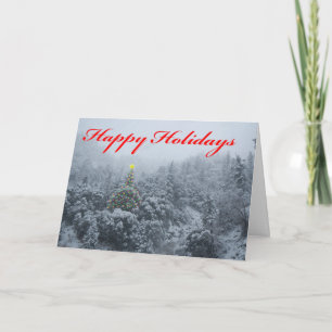 Milou allume la carte de Noël