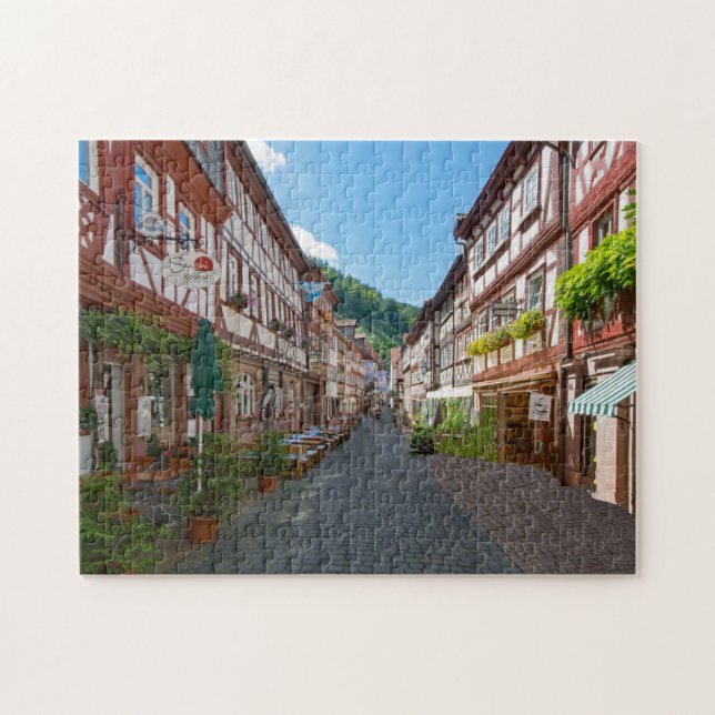 Miltenberg Odenwald Bavière Allemagne. Puzzle (Horizontal)