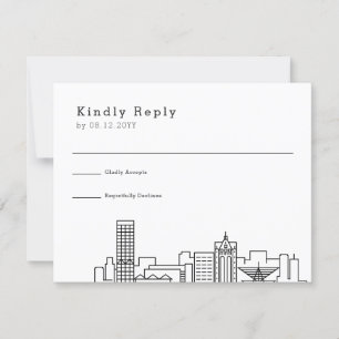 Milwaukee Mariage   Stylisé Skyline RSVP