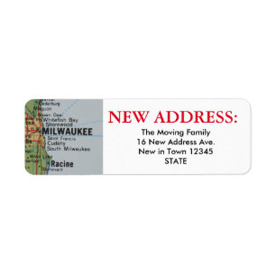 Milwaukee Nouveau Étiquette d'adresse