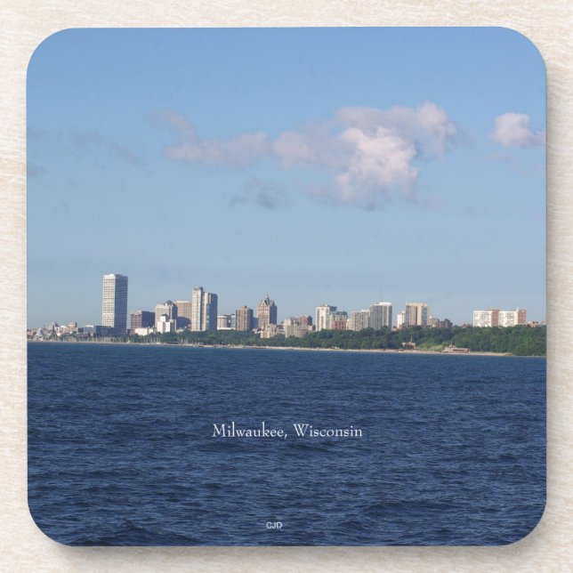 Milwaukee Skyline dessous de verre en plastique du (Devant)