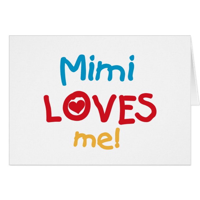 Mimi aime mes t-shirts et cadeaux (Devant horizontal)