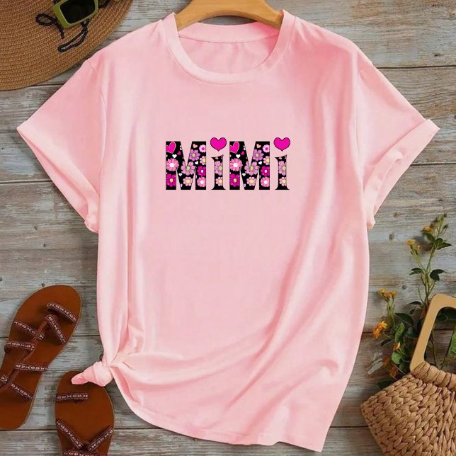Mimi floral t-shirt for grandma (Créateur téléchargé)