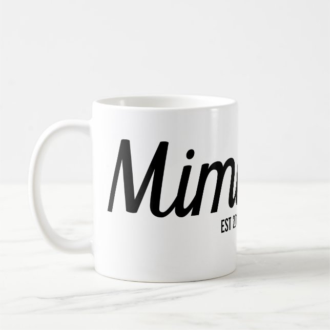 Mimi nouvelle tasse faite sur commande de (Gauche)