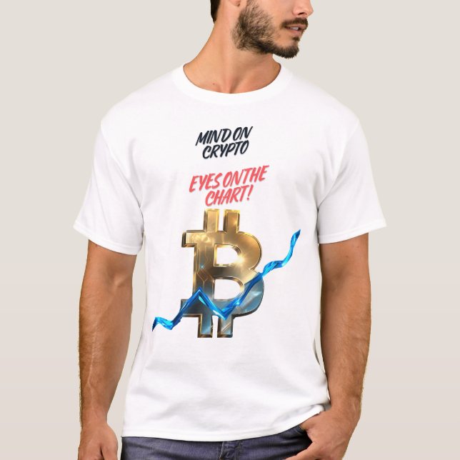 Mind on Crypto Bitcoin Chart T-Shirt (Devant)
