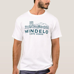 Mindelo Cap-Vert - T-Shirt Minimaliste Monte Cara
