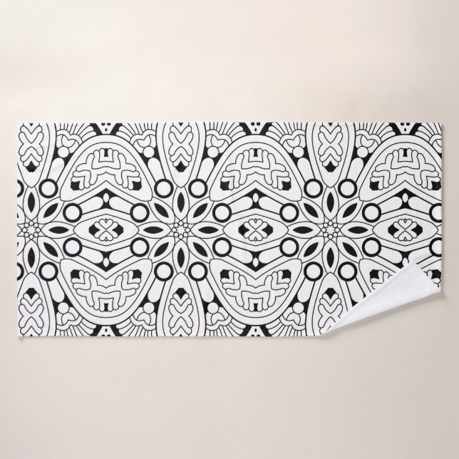 Mindfulness Mandala Design Yoga Serviette de bain (Serviette de bain)