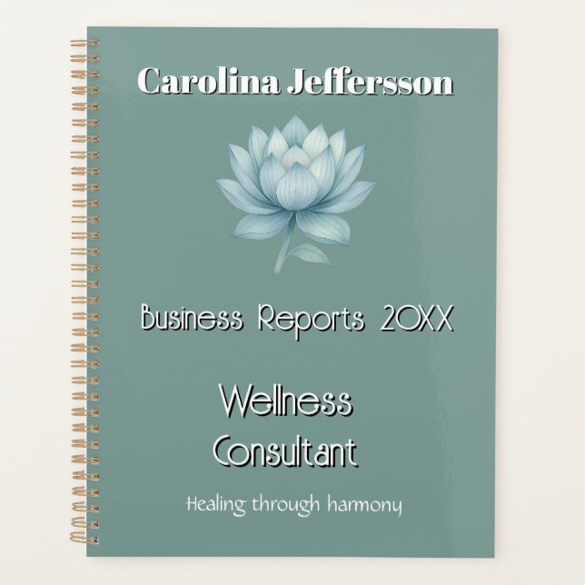Mindfulness Wellness Consultant Zen Lotus Turquois (Devant)