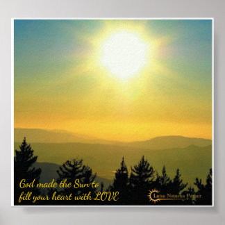 Mindfulness Word Art - Poster Sun