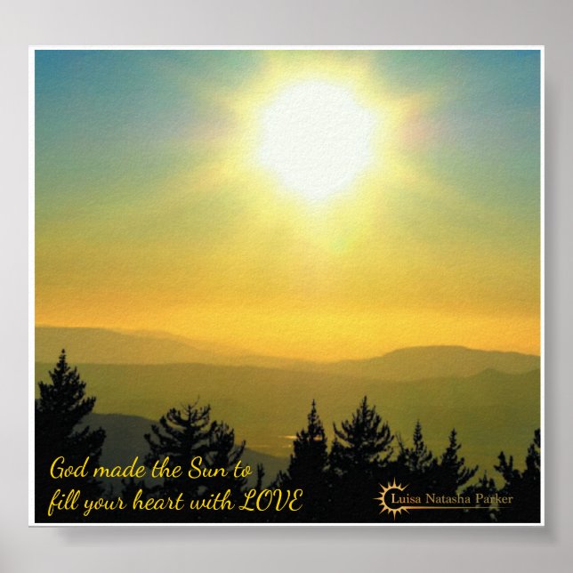 Mindfulness Word Art - Poster Sun (Devant)