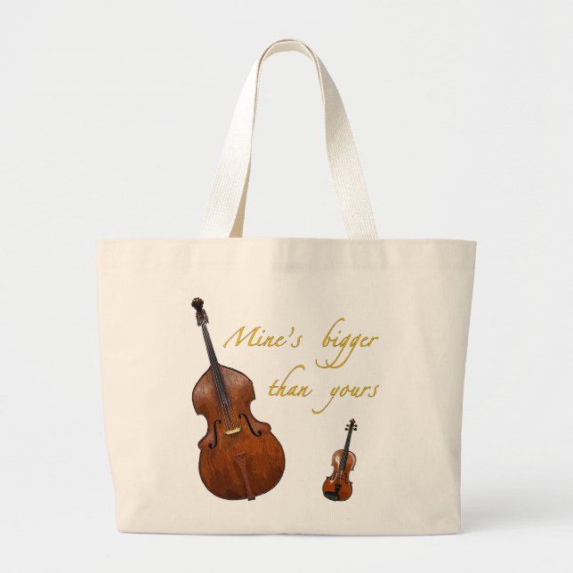 Mine plus grande que le vôtre sac de ficelles (Devant)