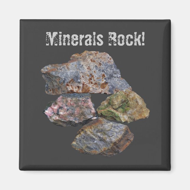 Minerals Rock Collectionneurs Funny Magnet (Devant)