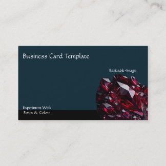 Minéraux Crystal Energy Carte de visite Ruby
