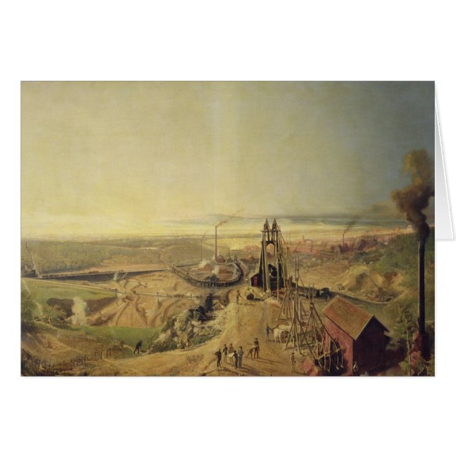 Mines de charbon et carrières d'argile chez (Devant horizontal)