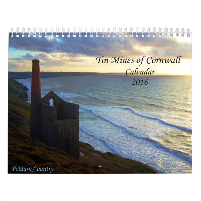 Mines d'étain de Cornwall Photographies Calendrier (Protection)