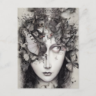 Mineur pleine de papillons Carte postale