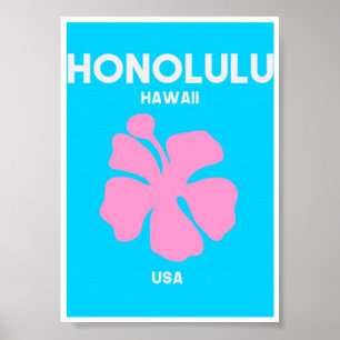 Mini Affiche - Honolulu Hawaii