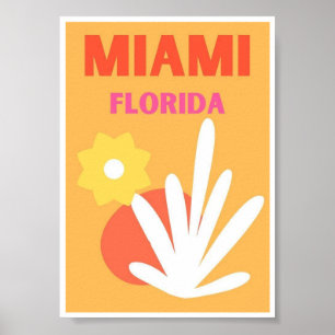 Mini Affiche - Miami Floride