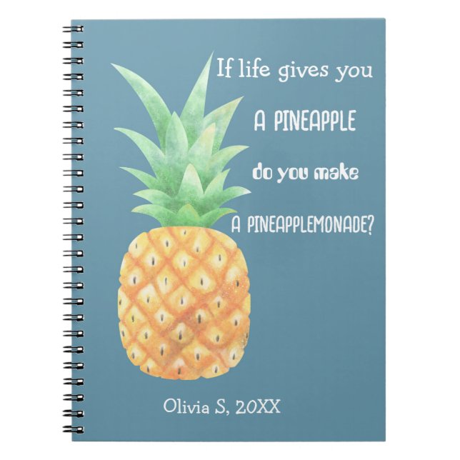 Mini-Aiguille d'or Carnet personnalisé (Devant)