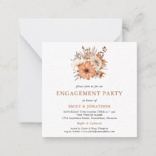 MINI Automne Florals Engagement Party Invitation