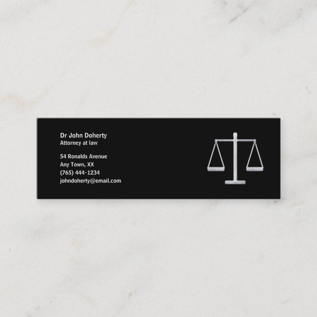 Mini AVOCAT - carte de visite (Devant)
