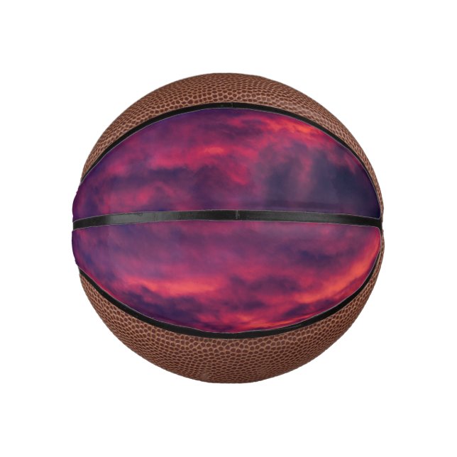 Mini Ballon De Basket août rouge (Devant)