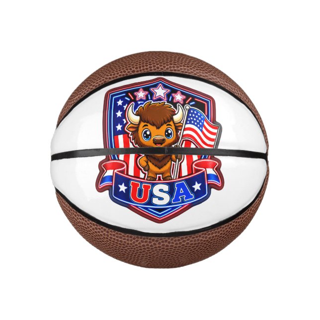 Mini Ballon De Basket Basket-ball USA (Devant)
