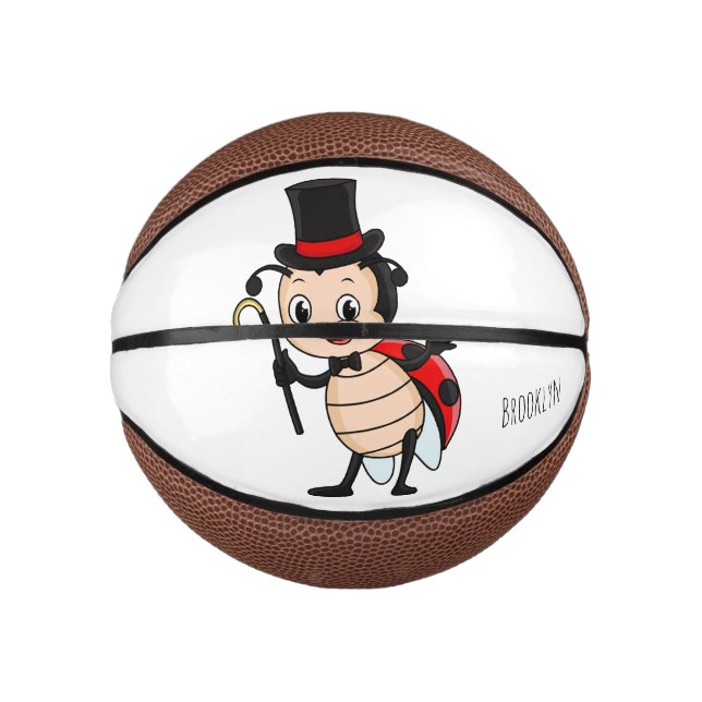 Mini Ballon De Basket Bébé mignon avec chapeau et dessin animé de cravat (Devant)