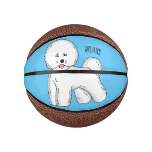Mini Ballon De Basket Bichon frise dog dessin animé
