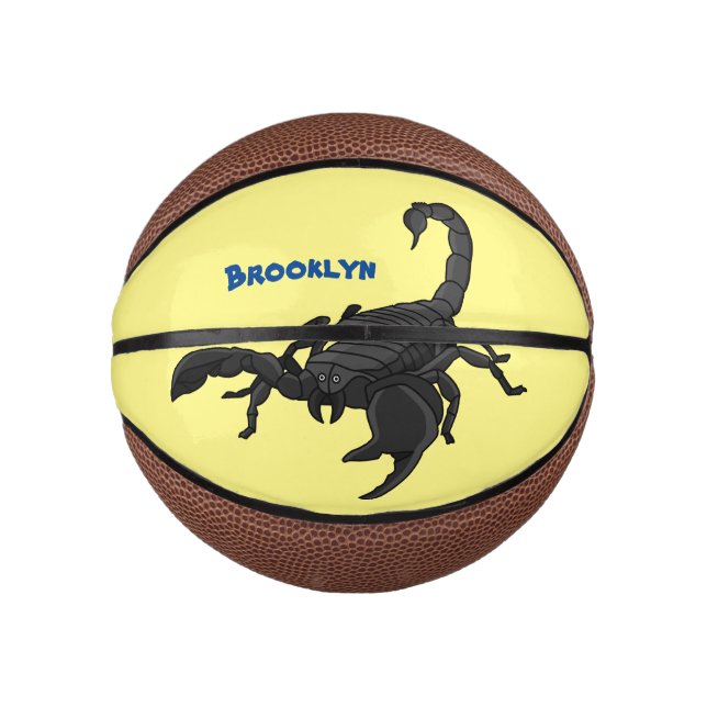 Mini Ballon De Basket Black hungry scorpion (Devant)