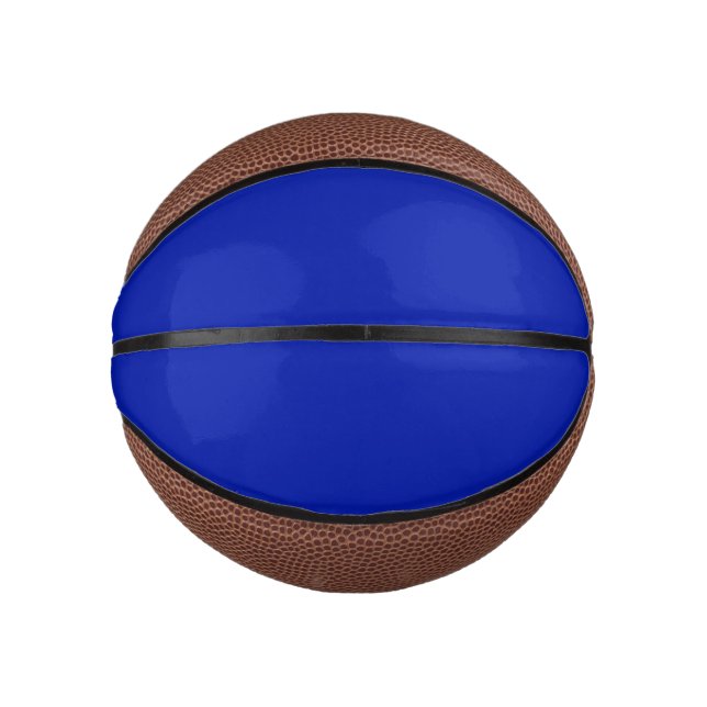 Mini Ballon De Basket Bleu (Pantone) (couleur solide) (Devant)