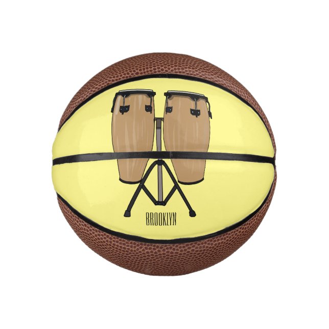 Mini Ballon De Basket Bongo, dessin animé de batterie (Devant)
